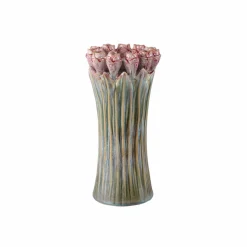 PTMD Vaas Tulips Mint Green ceramic tulip shaped S