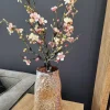 PTMD Vaas Xamery rood dik glas vase bubble waves L