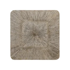 PTMD Wandornament Dishita Crème vierkant mdf S