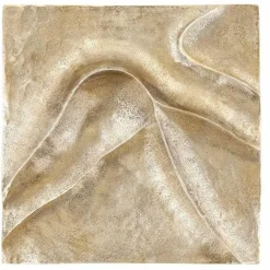 PTMD Wandornament Gihan goud alu wave lines M