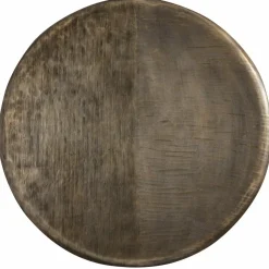 PTMD Wandornament Jowad Antiek Goud geribbed S - Ø60.5 cm