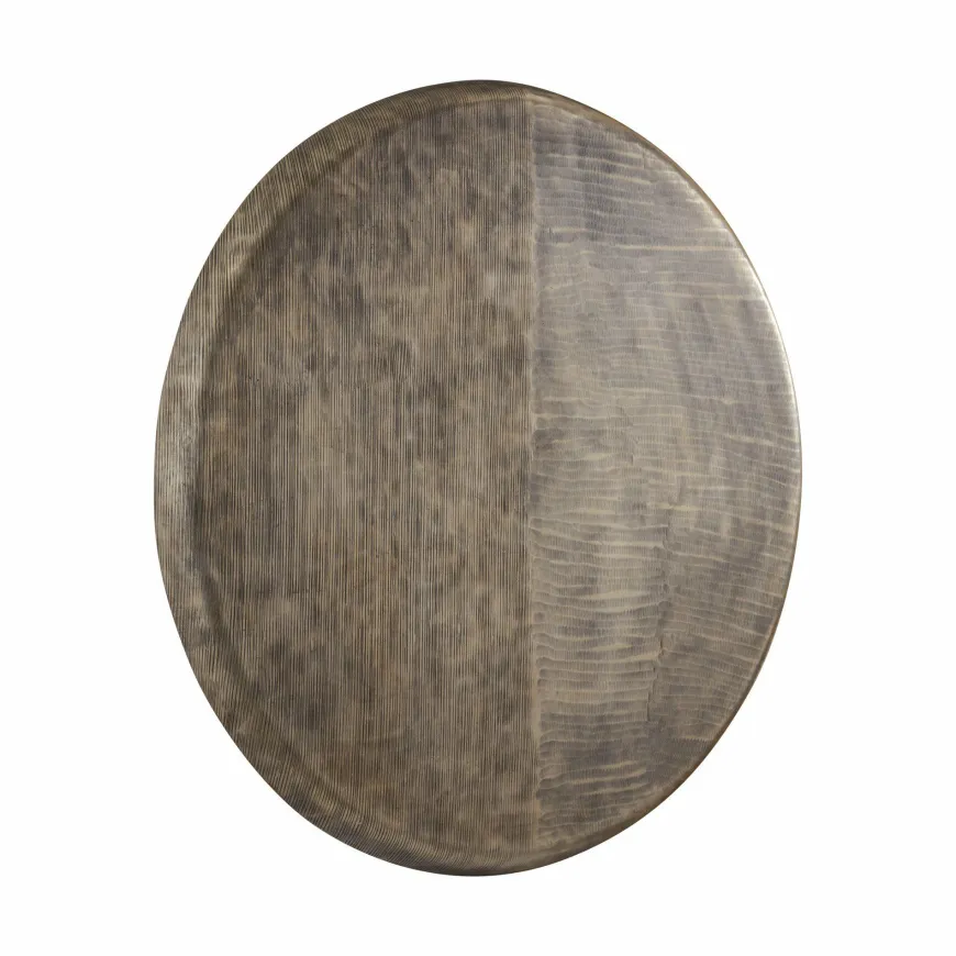 PTMD Wandornament Jowad Antiek Goud geribbed L - Ø 95 cm