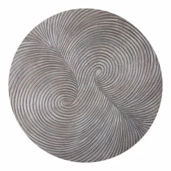 PTMD Wandornament Wiktor bruin MDF rond swirl carved S