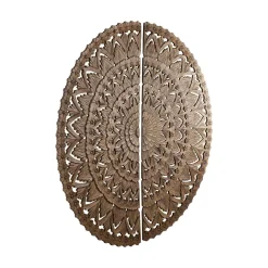 PTMD Wandornament Willian Bruin 2 delen