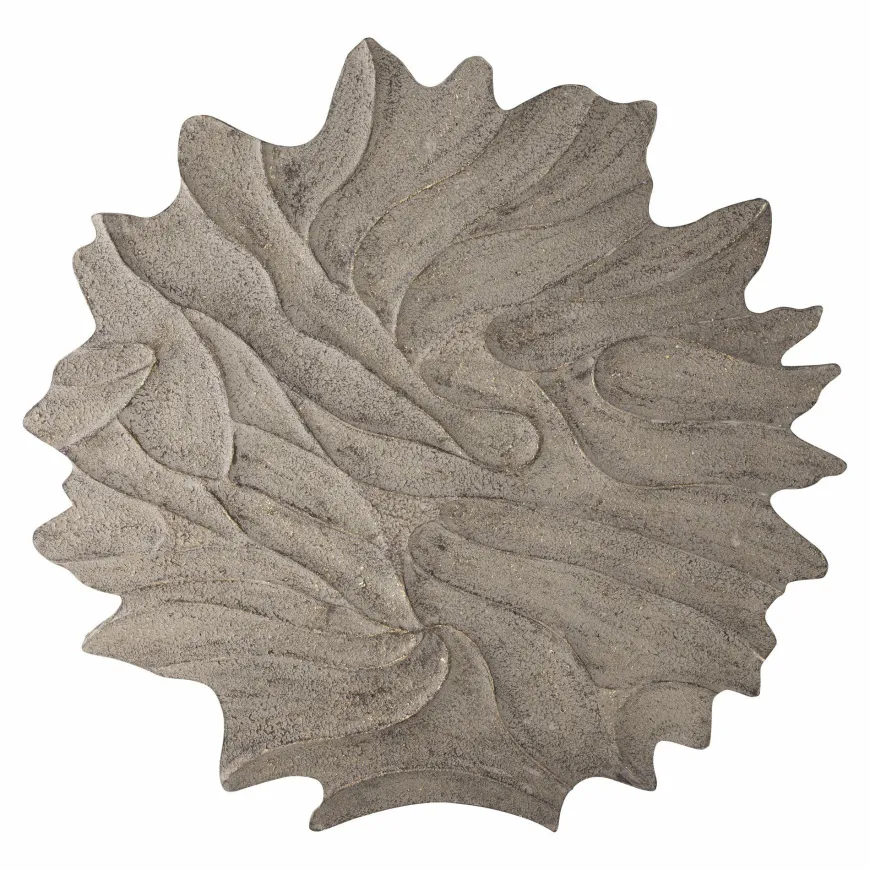 PTMD Wandpaneel Ceanna Bruin Wavy rond L