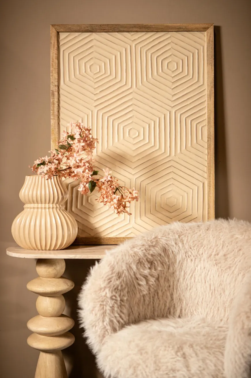 PTMD Wandpaneel Elasah hexagon creme