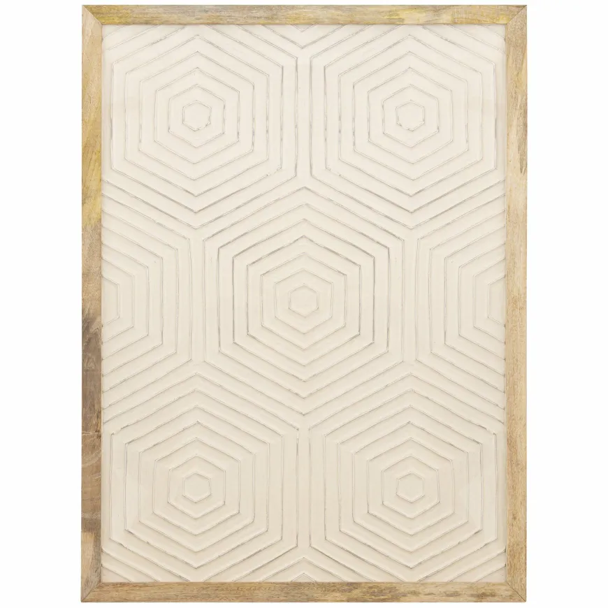 PTMD Wandpaneel Elasah hexagon creme