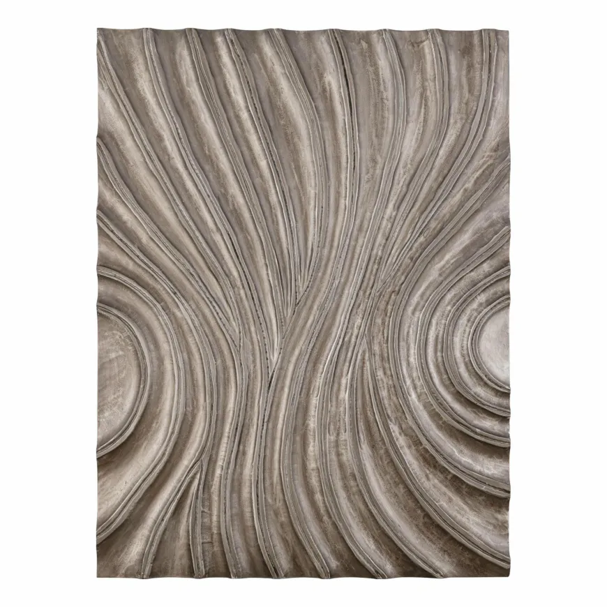 PTMD Wandpaneel Reddie Bruin glanzend MDF golvend M