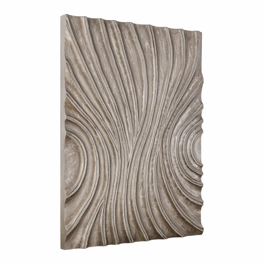 PTMD Wandpaneel Reddie Bruin glanzend MDF golvend M