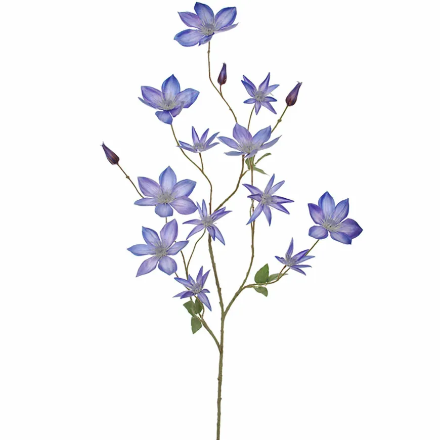 Pure Kunsttak Clematis groot 125 blauw