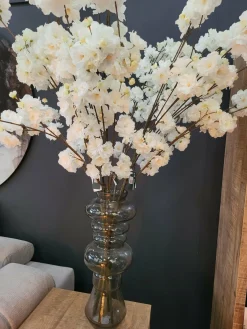 Pure Kunsttak groot Bloesem 115 cm Crème