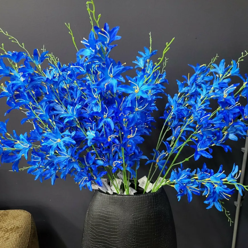 Pure Kunsttak Lily 110 cm blauw