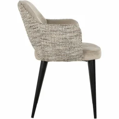Richmond Interiors Arm chair Giovanna trendy nature/quartz khaki