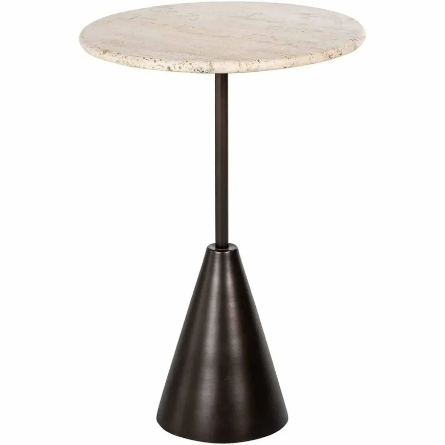 Richmond Interiors Avalon bijzettafel rond brons