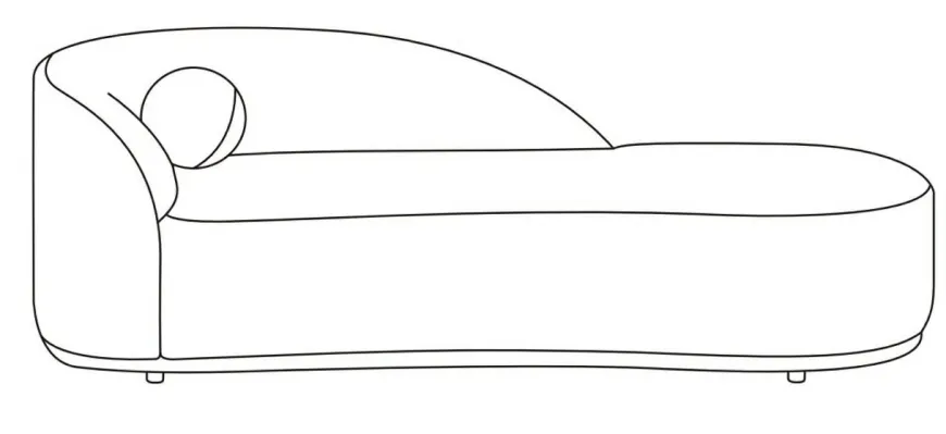 Richmond Interiors Bank Emma cream fancy chaise longue