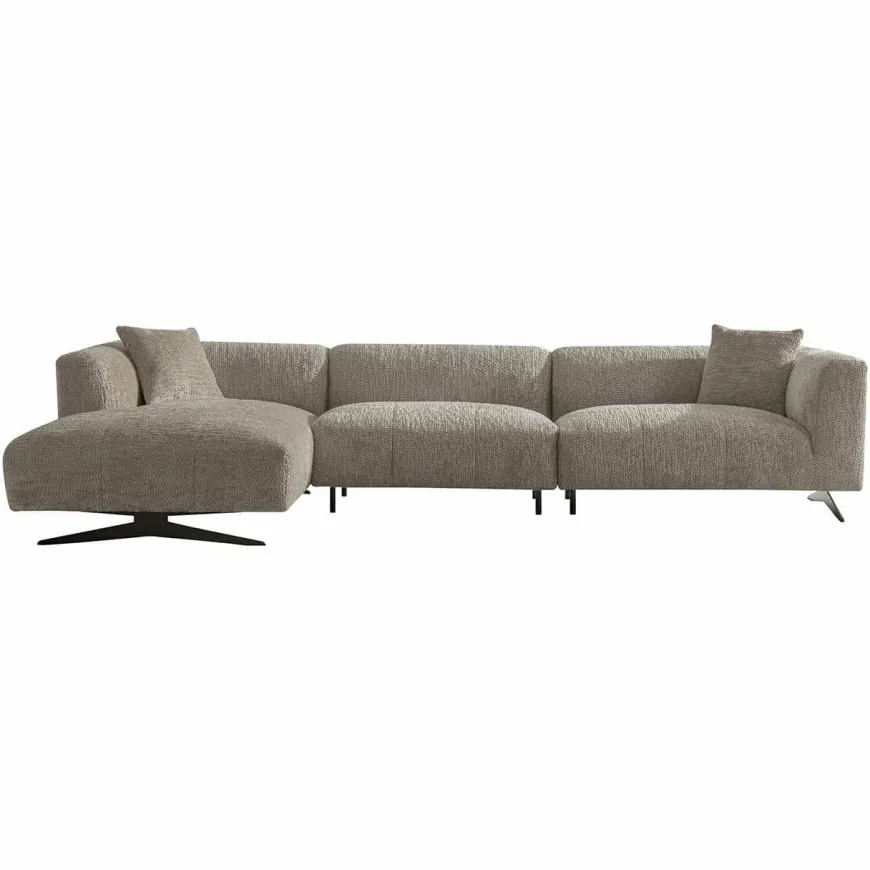 Richmond Interiors Bank Hoxton 3-zits + lounge links Be Lovely 170 Beige