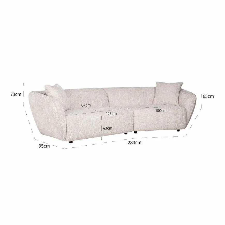 Richmond Interiors Bank Armand lovely cream (Be Lovely 11 Cream)