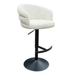 Richmond Interiors Bar/counter stoel draaibaar Nikkie Niagara 902 beige Chenille