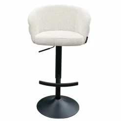 Richmond Interiors Bar/counter stoel draaibaar Nikkie Niagara 902 beige Chenille