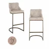 Richmond Interiors Barstoel Bolton natural geo (Set of 2)