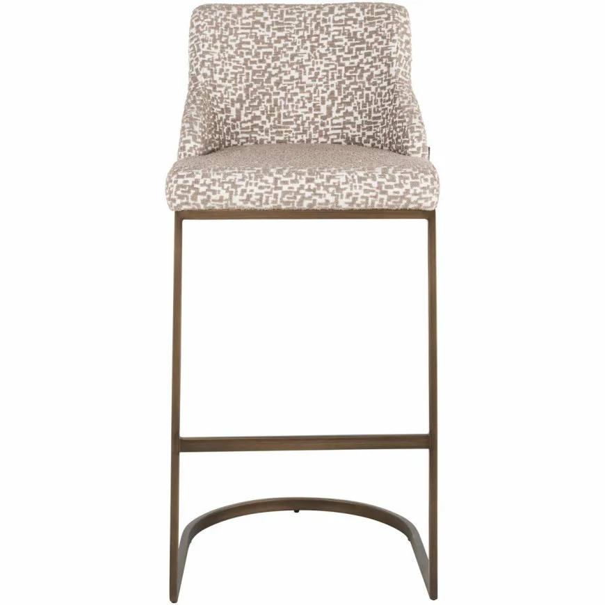 Richmond Interiors Barstoel Bolton natural geo (Set of 2)