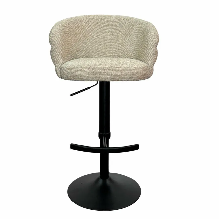 Richmond Interiors Barstoel Nikki biscotti swivel fire retardant