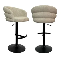 Richmond Interiors Barstoel Nikki biscotti swivel fire retardant
