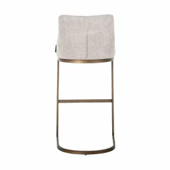 Richmond Interiors Barstoel Bolton natural renagade met geborsteld goud