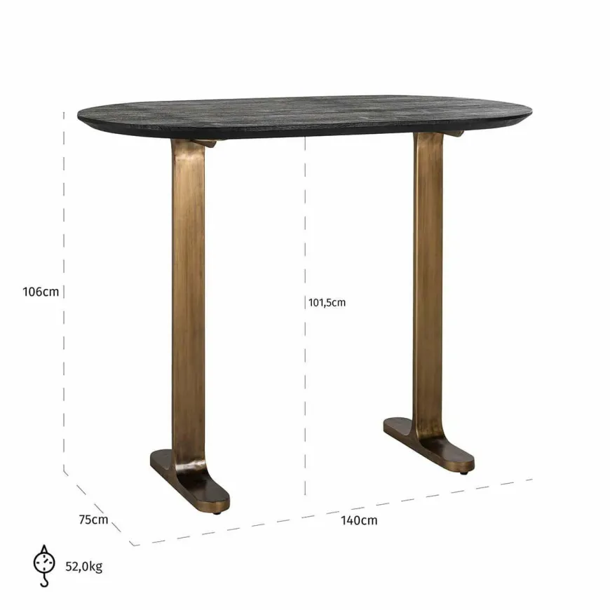 Richmond Interiors Bartafel Revelin ovaal