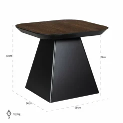 Richmond Interiors Bijzettafel Bonvoy Bruin