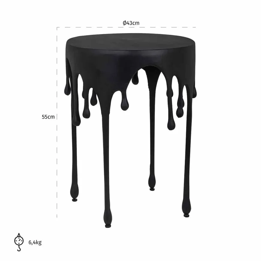 Richmond Interiors Bijzettafel Laila (Black)