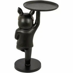 Richmond Interiors Bijzettafel Bullie Zwart/Goud