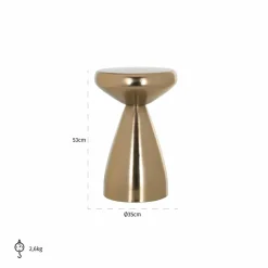 Richmond Interiors Bijzettafel Arlo (Gold)