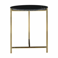 Richmond Interiors Bijzettafel Paige met marmeren top zwart