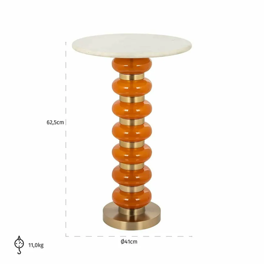 Richmond Interiors Bijzettafel Barbara orange