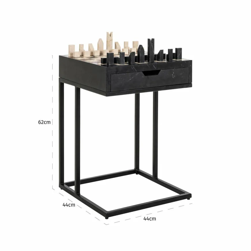 Richmond Interiors Bijzettafel Davos black