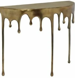 Richmond Interiors Bijzettafel Drops goud