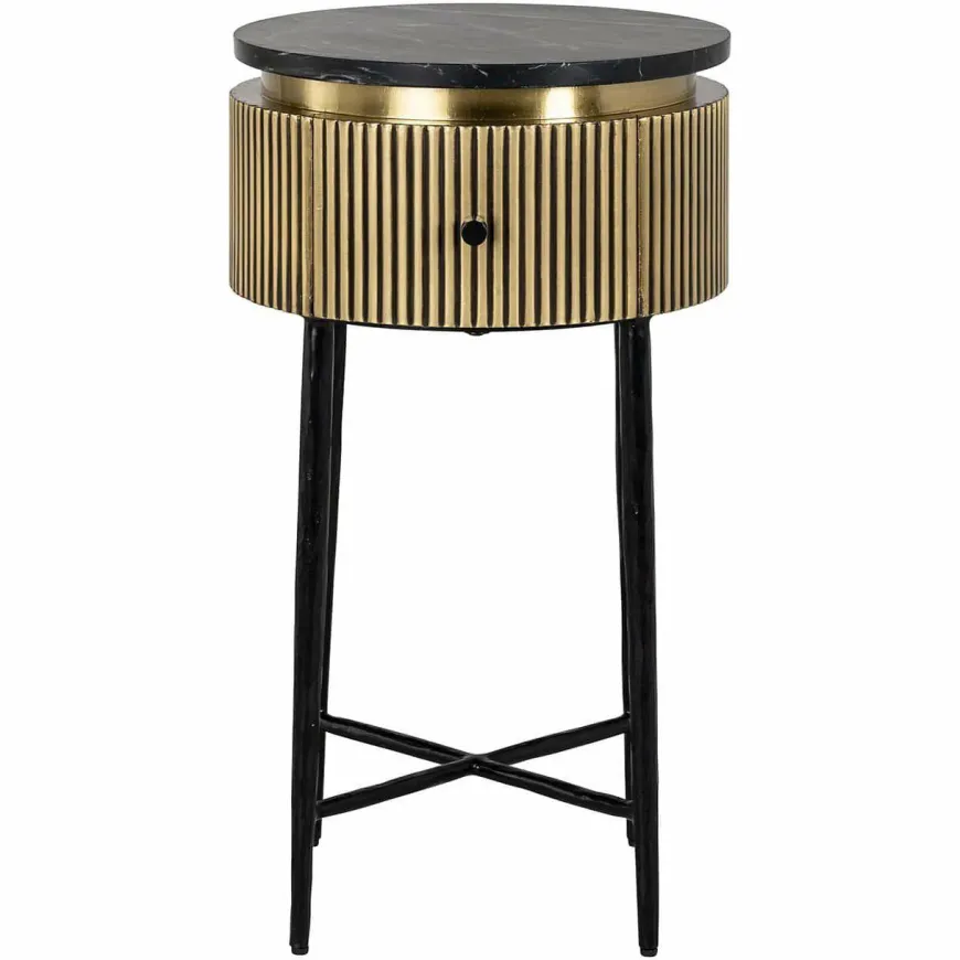 Richmond Interiors Bijzettafel Ironville goud