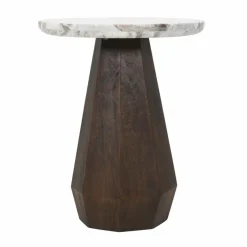 Richmond Interiors Bijzettafel Oberoy Blush beige 45Ø
