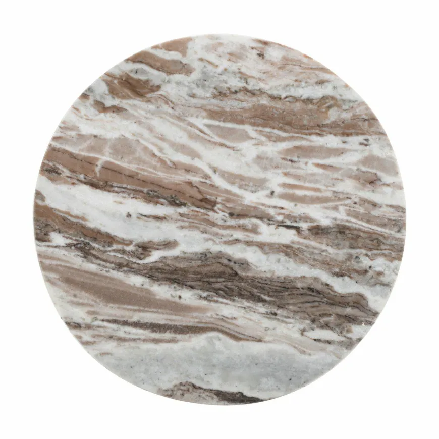 Richmond Interiors Bijzettafel Oberoy Blush beige 45Ø