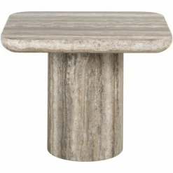 Richmond Interiors Bijzettafel Denizly grey faux travertine