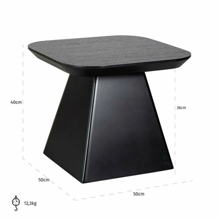 Richmond Interiors Bijzettafel Bonvoy Zwart