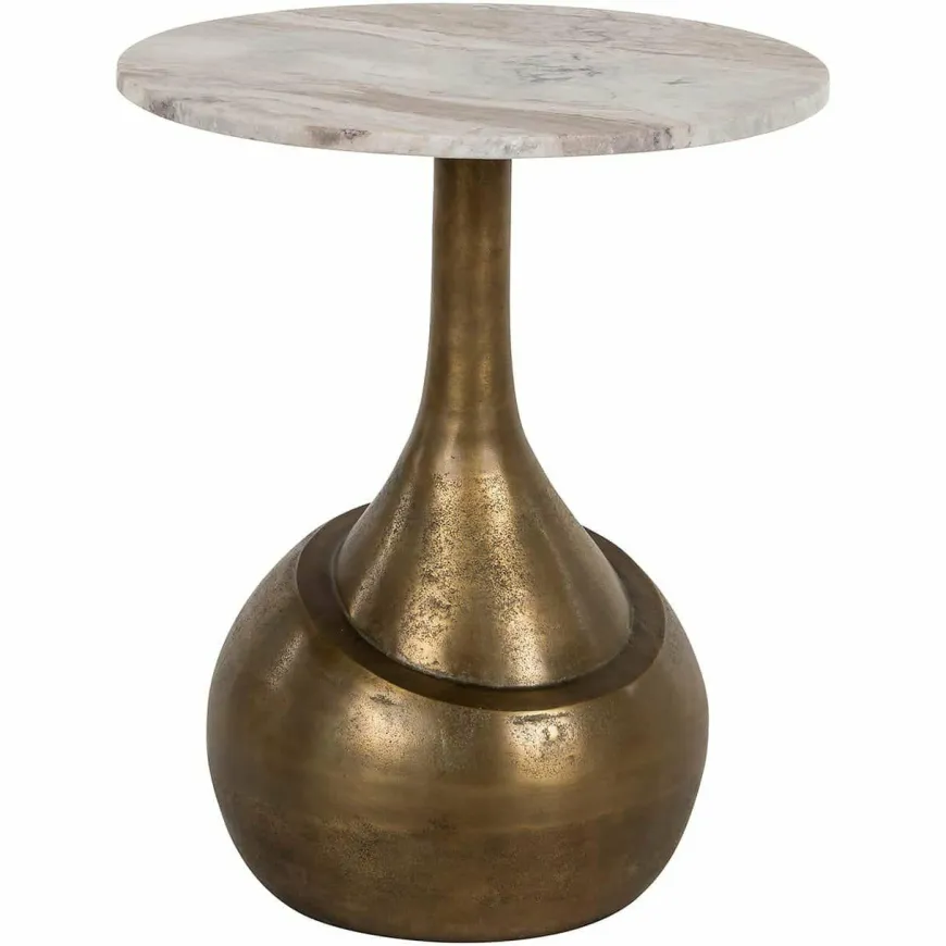 Richmond Interiors Bijzettafel Sia geborsteld Goud