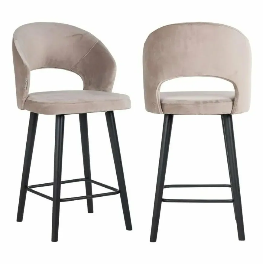 Richmond Interiors Counterstoel Savoy khaki velvet (Quartz Khaki 903)