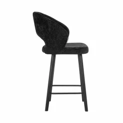 Richmond Interiors Counterstoel Savoy black chenille - Showroommodel