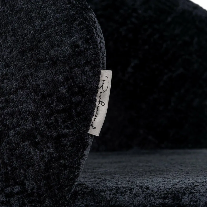 Richmond Interiors Counterstoel Savoy black chenille - Showroommodel