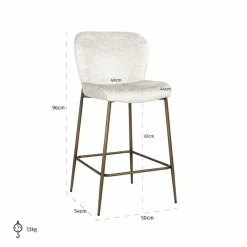 Richmond Interiors Counterstoel Darby Fusion cream 02