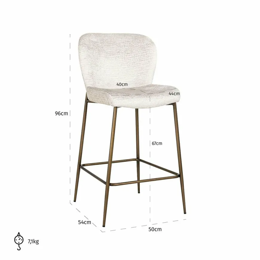 Richmond Interiors Counterstoel Darby Fusion cream 02