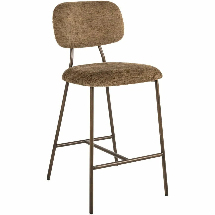 Richmond Interiors Counterstoel Xenia brandy fusion Set van 2