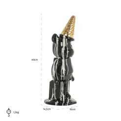 Richmond Interiors Deco object icebear zwart
